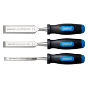 Draper Soft Grip Bevel Edge Wood Chisel Set (3 Piece) Draper - Town Tools