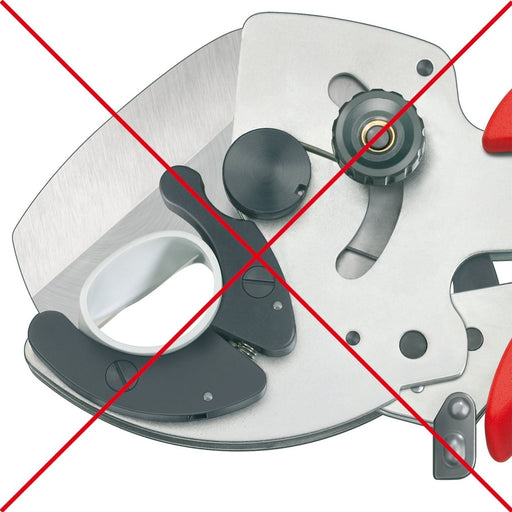 Draper 67102 KNIPEX 90 25 40 Pipe Cutter for Composite and Plastic Pipes, 210mm
