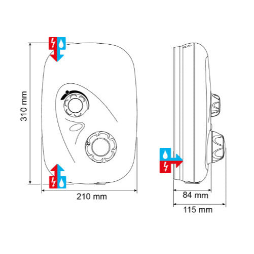 Mira Event XS Thermostatic Dual Outlet