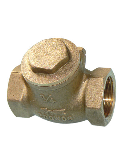 VCH brass horizontal swing check valve FxF 1"