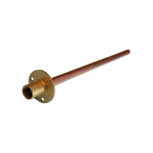 Wallplate - threaded 1/2" with 600mm length of 15mm copper tube