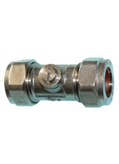 PrimaPack Chrome Isolating Valve 15mm - WRAS - PK 5