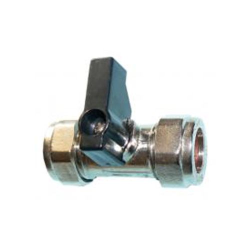 QQL lever operated chrome plated brass isolating valve 22mm - economy