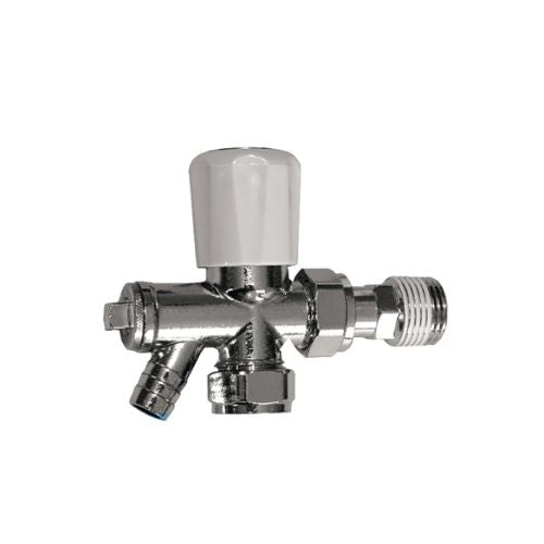 OPPL OPTIMA PLUS angle radiator valve with draw off 10mm