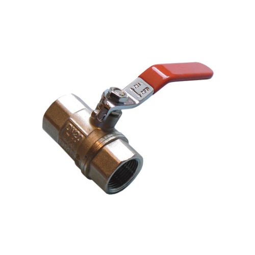 QLF red handle lever ball valve PN25 FxF 3/4"