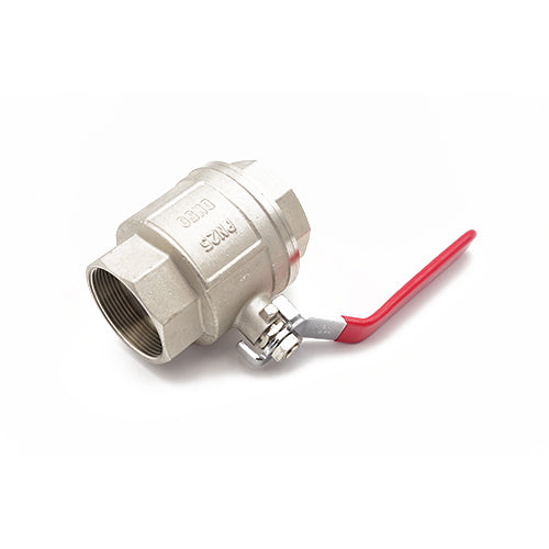QLF red handle lever ball valve PN25 FxF 2"