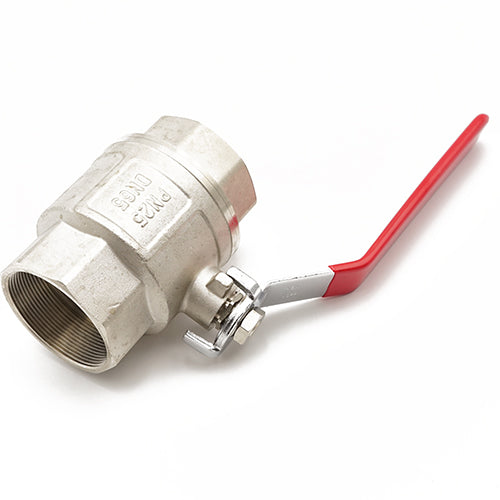 QLF red handle lever ball valve PN16 2.1/2"