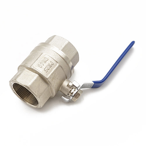 QLF blue handle lever ball valve PN25 1.1/2"