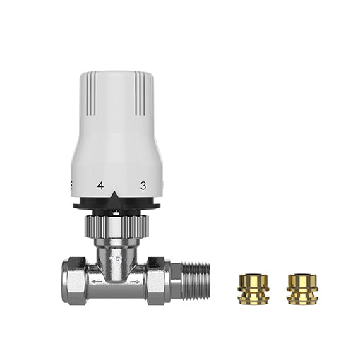 Pro Classic Straight TRV with Lockshield 15mm