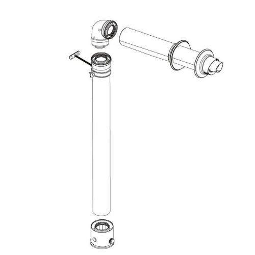 Ideal Logic/Independent Raised Her Flue Outlet Kit