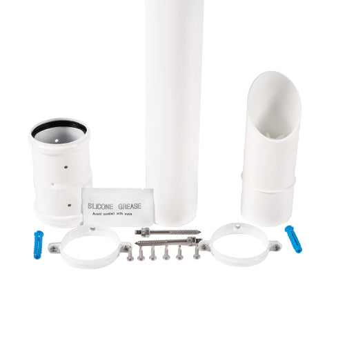 Baxi/Main/Potterton Under Balcony Eaves Flue Kit White