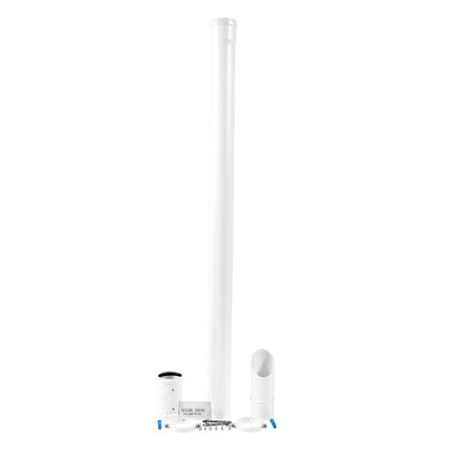 Baxi/Main/Potterton Under Balcony Eaves Flue Kit White