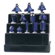 Draper 72892 TCT Router Bit Set, 1/4" (12 Piece)
