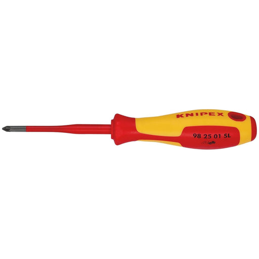 Draper 72455 KNIPEX 98 25 01 SL VDE Insulated Pozidriv® Screwdriver, PZ1 x 80mm - Slim