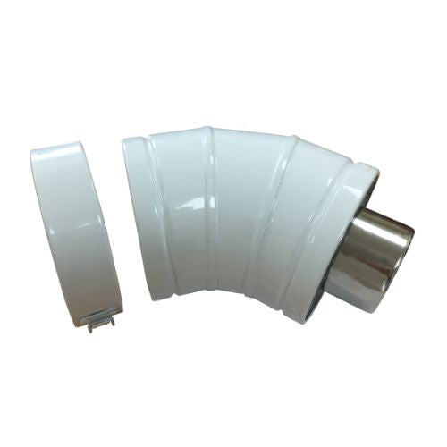 Grant High Level Interrnal 45 Deg Elbow 90/200 White