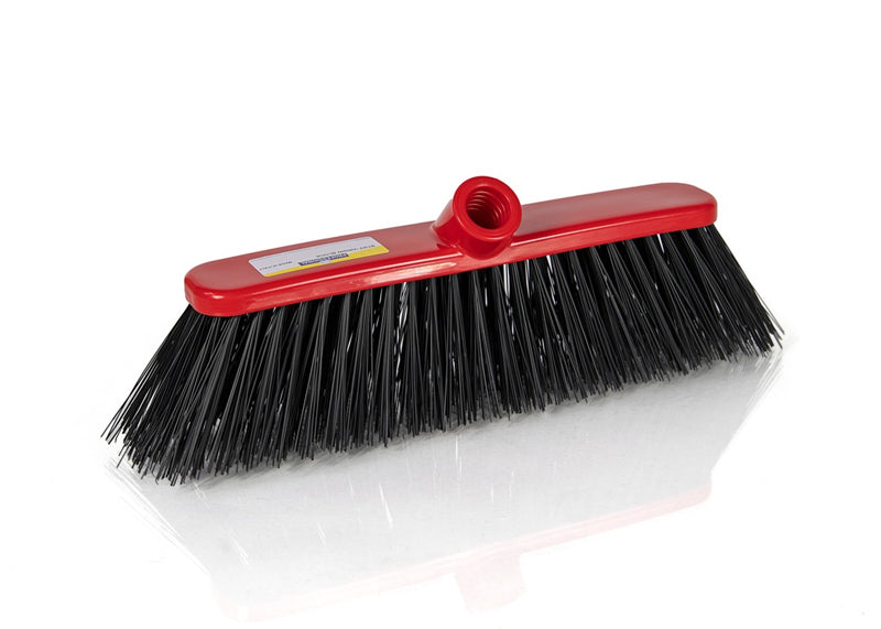 Abbey Homewares Stiff Deluxe Broom Red