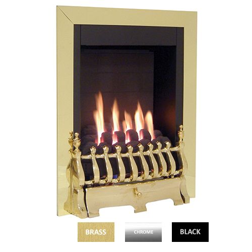 Flavel Hampton Slimline Ilfe Gas Fire Black