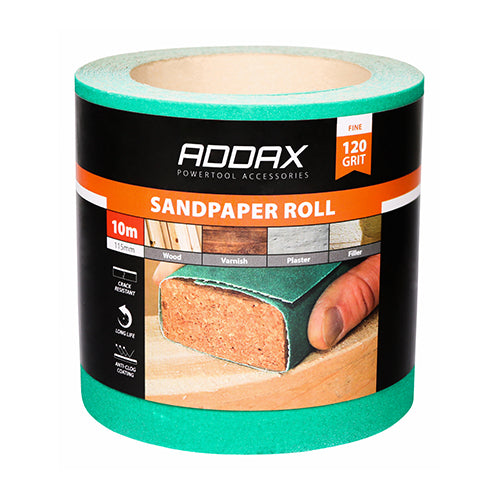 TIMCO Sandpaper Roll 60 Grit Green - 115mm x 10m