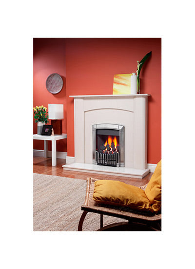 Flavel Caress Contemporary Plus Gas Fire Remote Silver