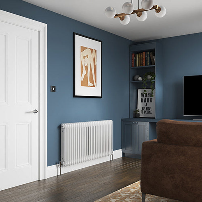 HENRAD 4 COLUMN White Radiator 300mm x 440mm