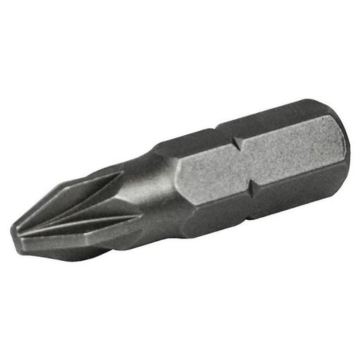 Faithfull Pozi S2 Grade Steel Screwdriver Bits PZ2 x 25mm (Pack 25) Faithfull - RockBottom Northampton