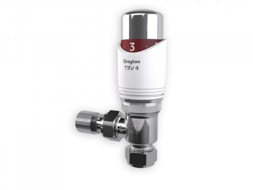 Drayton TRV4 Therm Rad Valve+ Integ Head Straight 15mm