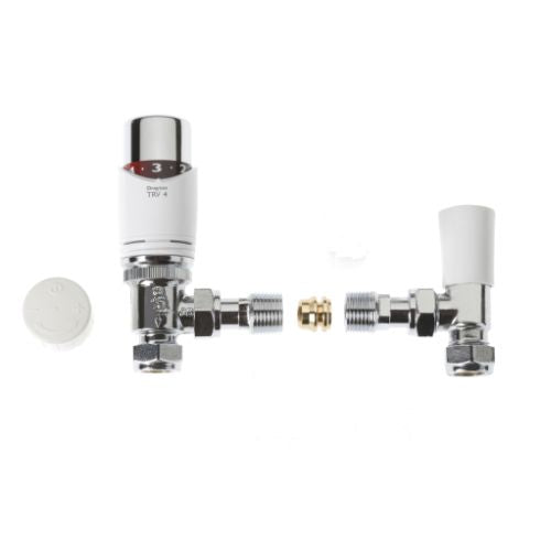 Drayton TRV4 Straight Thermostatic Radiator Valve 15mm Chrome Boxed