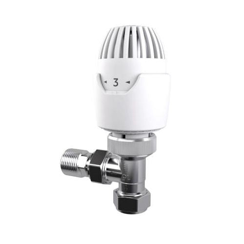 Drayton TRV4 Straight 15mm C/W Head White