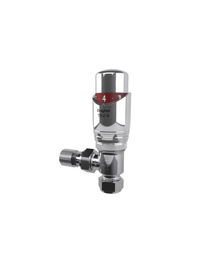 Drayton TRV4 15 mm Angle Body+Head Chrome