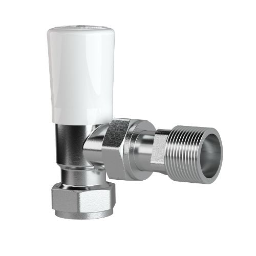 Drayton RT212 TRV With 15/10/8mm Angle Valve And Lockshield