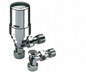 Danfoss 8/10/15mm RAS-D2 Angled All Chrome c/w L/S