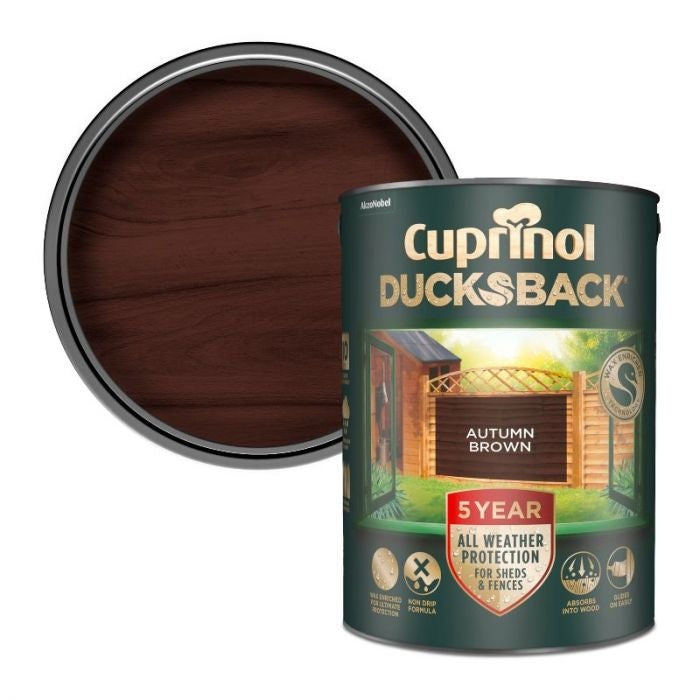 Cuprinol Ducksback 5L Autumn Brown