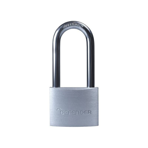 Defender Aluminium Padlock Long Shackle 40mm DEFENDER - RockBottom Northampton