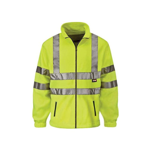 Scan Hi-Vis Yellow Full Zip Fleece - L (42in) Scan - RockBottom Nothampton