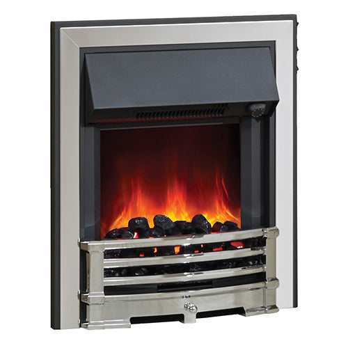 Be Modern Aspen 16" Elec Inset Fire c/w Spacer Chrome