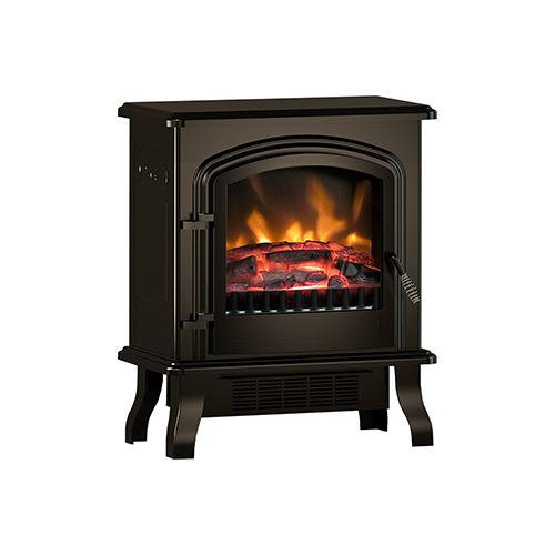 Be Modern Colman Electric Stove 1.8kW Matt Black Log Bed