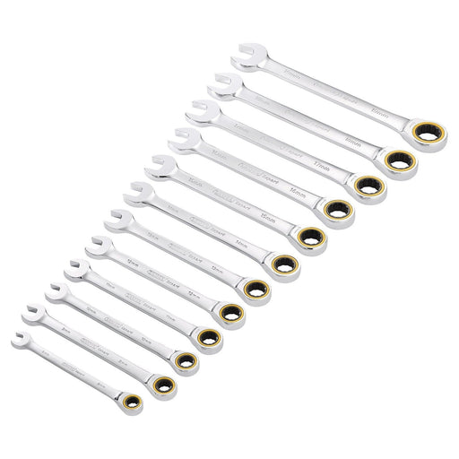 Draper 03897 Draper Expert HI-TORQ® Metric Ratchet Combination Spanner Set (12 Piece)