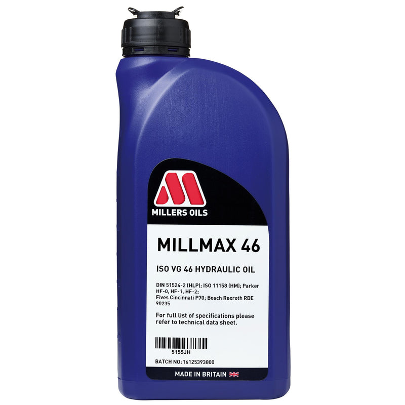 Draper 14482 Millers Oils Millmax 46 Hydraulic Oil, 1L