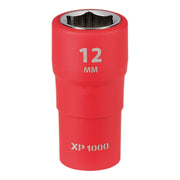 Draper XP1000 VDE Socket, 1/4" Sq. Dr., 12mm Draper - Town Tools