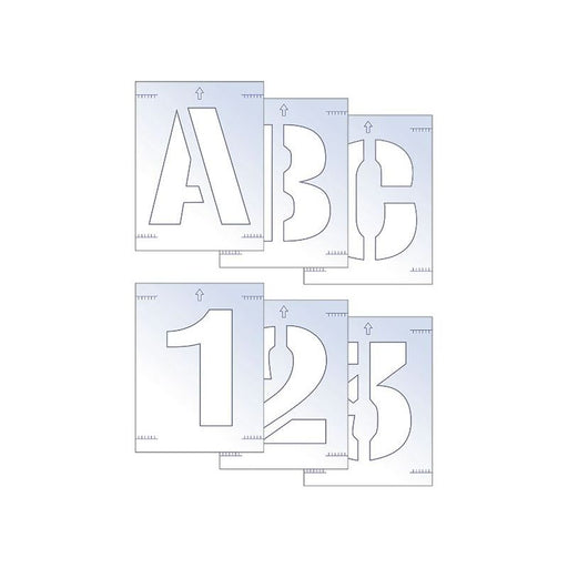 Scan Letter & Number Stencil Kit 100mm Scan - RockBottom Nothampton
