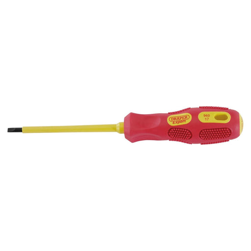 Draper 69213 Draper Expert VDE Approved Fully Insulated Plain Slot Screwdriver, 4 x 100mm