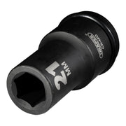 Draper 05053 Draper Hi-TORQ® Deep Impact Socket, 3/4" Sq. Dr., 21mm