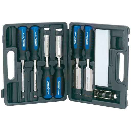 Draper 88605 Draper Expert Soft Grip Wood Chisel Kit, 140mm (8 Piece)