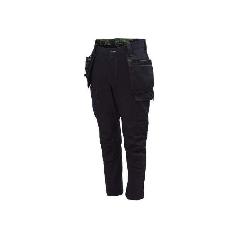 Apache Calgary Black Stretch Holster Trousers Waist 34in Leg 31in Apache - RockBottom Northampton 