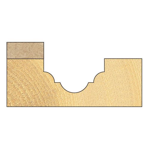 C111X1/4TC - Broken ogee 4mm radius
