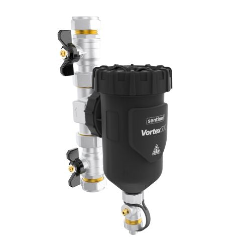 Sentinel Vortex 300 Filter GRP T-Piece 22mm Valves