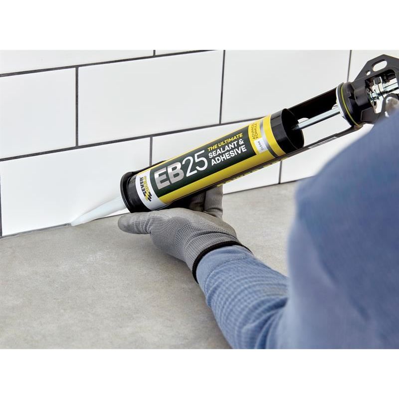Everbuild Sika EB25 Hybrid Sealant Adhesive Clear 300ml Everbuild Sika - RockBottom Northamptin