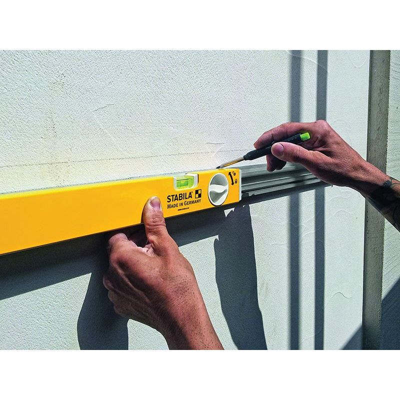 Stabila 80T Telescopic Spirit Level 2 Vials 80-127cm Stabila - RockBottom Nothampton