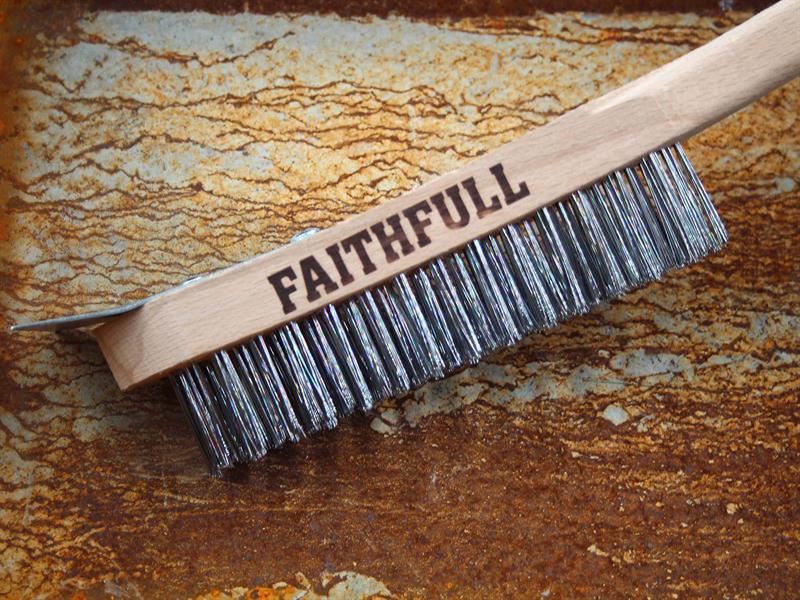 Faithfull Lightweight Scratch Brush with Scraper, Four Row Faithfull - RockBottom Northampton