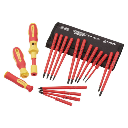 Draper 81762 XP1000® VDE Interchangeable Torque Screwdriver Set (19 Piece)
